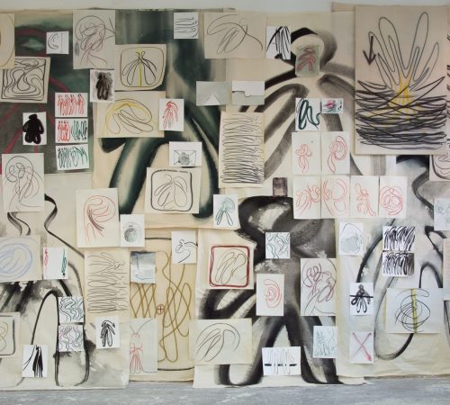 Denisa-Slavkovska_05_diplomova-praca-HOW-IT-WAS-ZO-BE-A-HUMAN-acryl-on-canvas-VSVU-2020