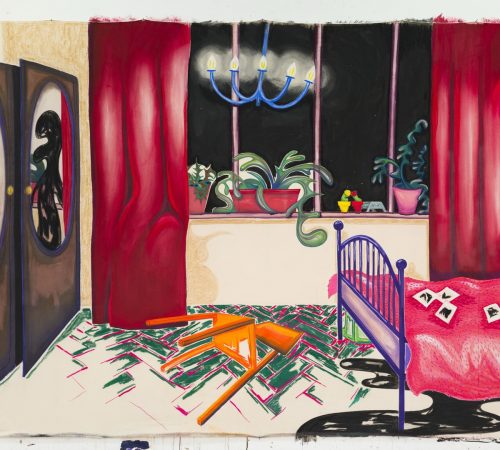 Denisa-Slavkovska_11_obrazy-zo-serie-Polnocna-korespondencia-foto-Adam-Sakovy-Your-Room-220-x-310-cm-pastel-na-platne-2024