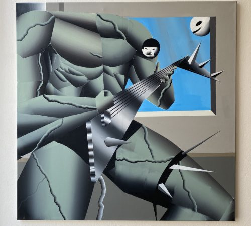 Jan-Batorek_04_2024-Balada-pre-spln-Ballad-for-full-moon-80x80-acrylic-and-spray-on-canvas
