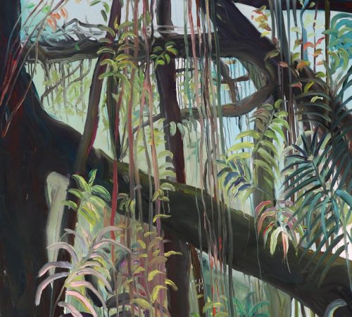 Jana-Bednarova_04_Mawkyrnat-Rootbridges-acrylic-on-canvas-200-x-195-cm-2019