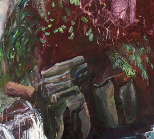 Jana-Bednarova_08_Stones-at-Elephant-Falls-Acrylic-on-Canvas-125-x-100-cm-2020