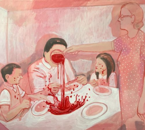 Lucia-Dovicakova_12_Dinner-oil-on-canvas-80-x-100-2023