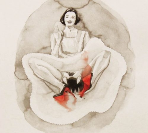Lucia-Dovicakova_31_Dont-mess-with-her-aquarelle-akvarel-50-x-35-2016