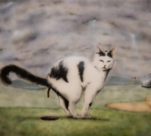 Michal-Sumichrast_20_HOLE-IN-ONE_airbrush-na-papieri_70x100_2024
