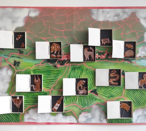 Namiko-Uchnarova_06_Adventny-kalendar-leta-akryl-a-sprej-150cmx200cm-2023-open