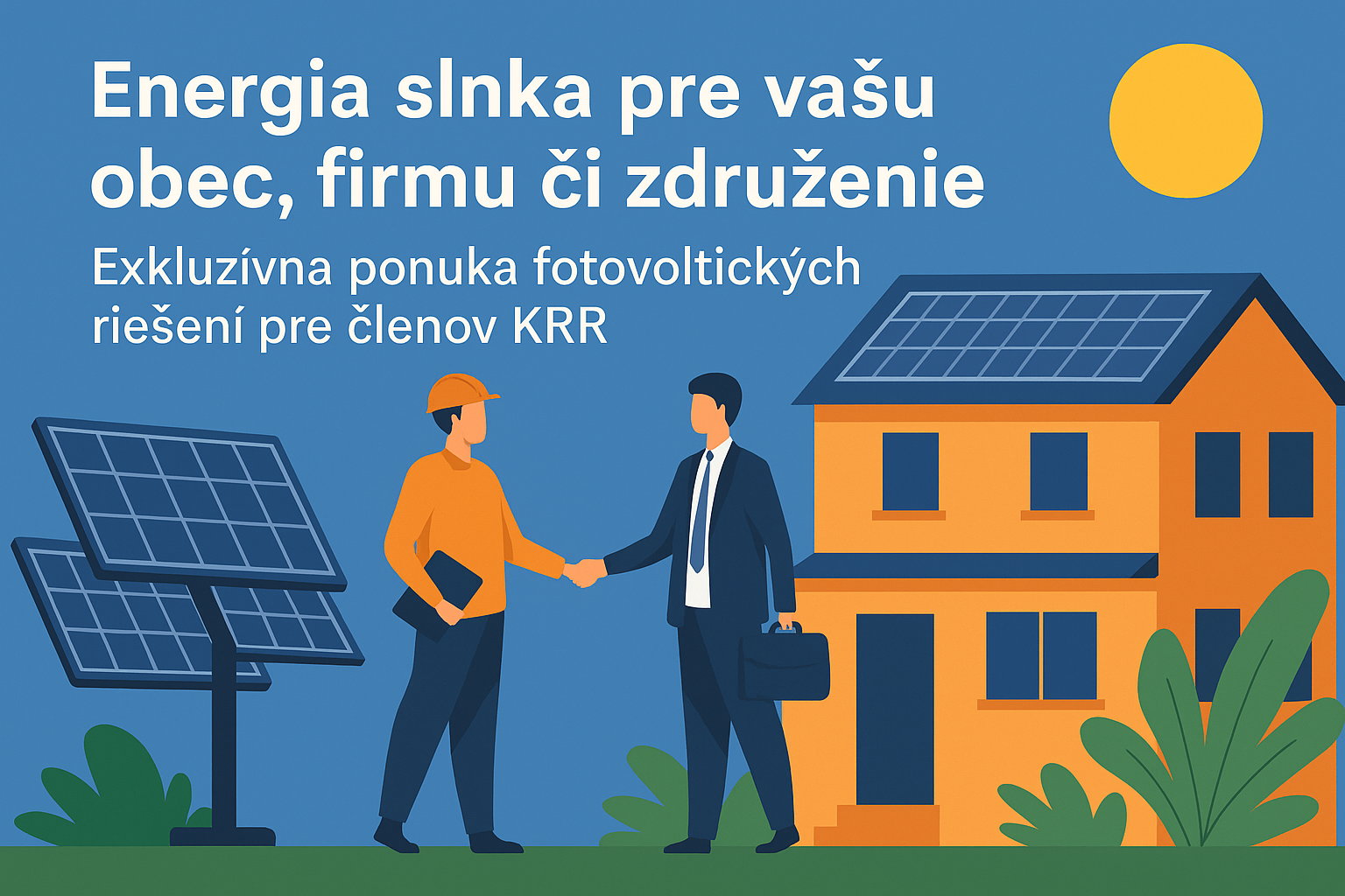 solarna energia ilustracia