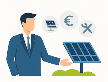 solarna energia ilustracia