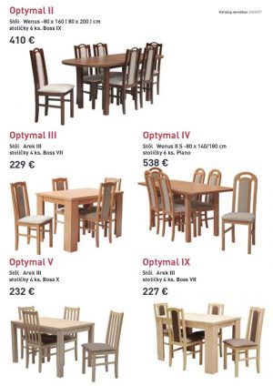 Meblohand 9 Kuchynské stoly a stoličky Optymal