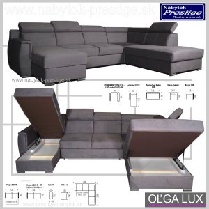 Olga sedacia súprava tvar U