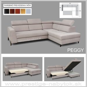 PEGGY sedacia súprava rohová