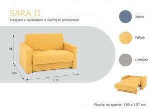 Sara rozkladacia pohovka
