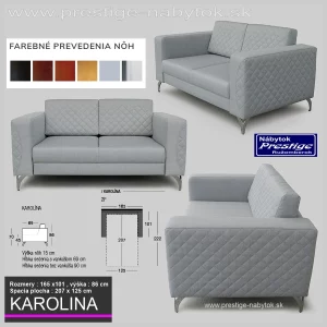 Karolina pohovka sivá