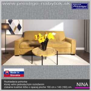Nina pohovka žltá