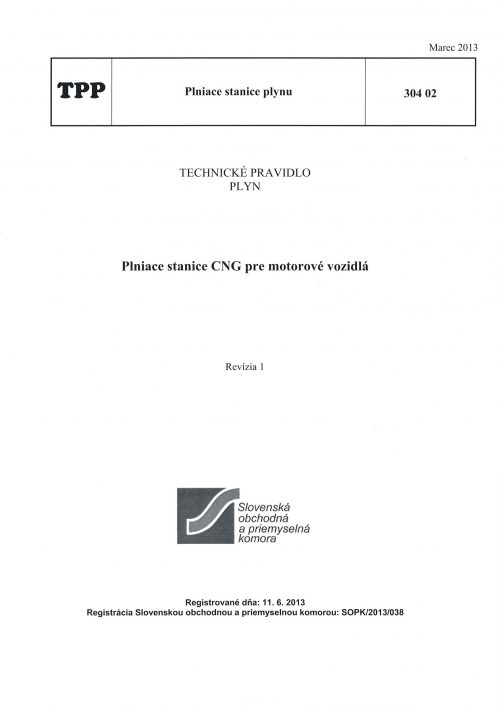 TPP 304 02 - Plniace stanice CNG pre motorové vozidlá