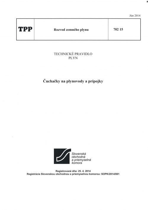 TPP 702 15 - Čuchačky na plynovody a prípojky