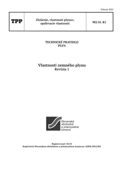 TPP 902 01 - R1 Vlastnosti zemného plynu