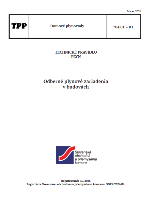 TPP 704 01 - R1 Odbené plynové zariadenia v budovách